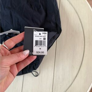 Meijer Black Bungee Mini Skirt size M